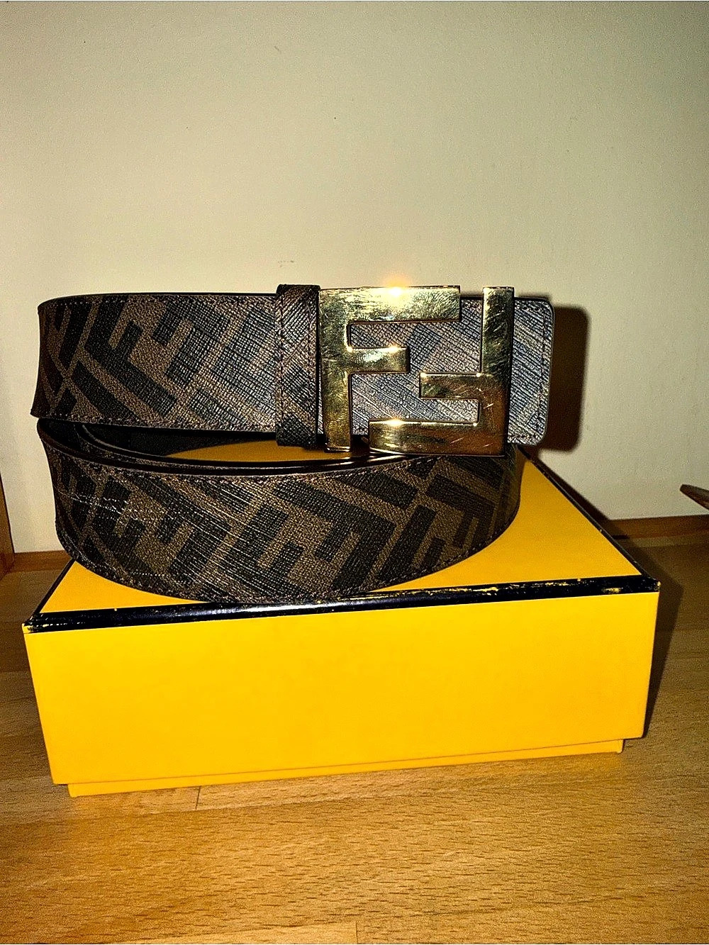 Fendi Reversible Belt in Brown & Black
